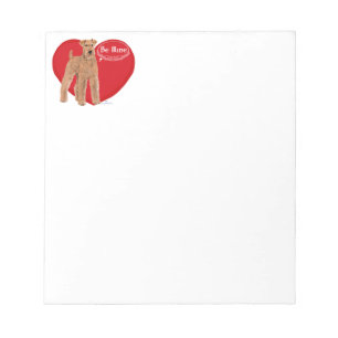 Bloc-note Irish Terrier Valentine