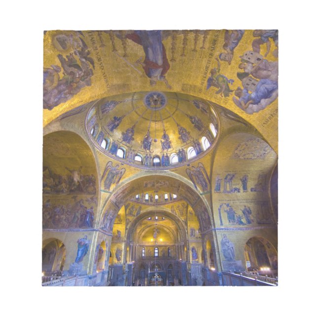 Bloc-note Italie, Venise. Intérieur de la cathédrale St. Mar (Devant)