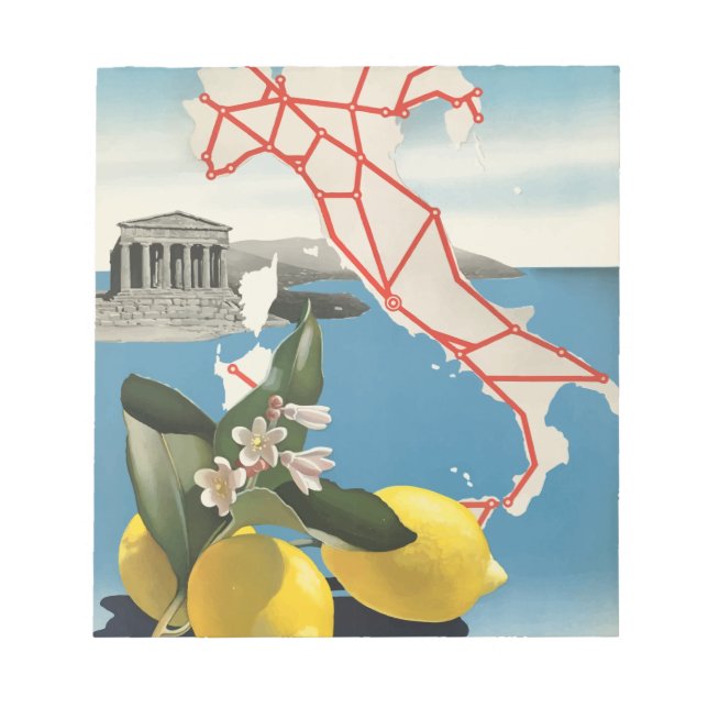 Bloc-note Italie Vintage voyage (Devant)