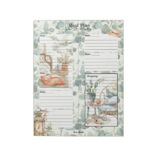 Bloc-note Ivy League 7 Jours Planificateur de repas