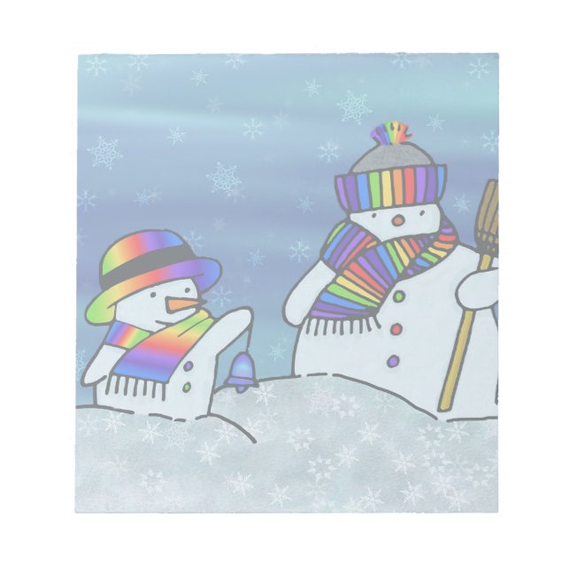 Bloc-note J'adore l'hiver ! (Devant)