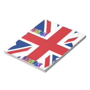 Bloc-note J'aime l'UK Art Print