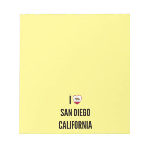 Bloc-note J'aime San Diego, Californie