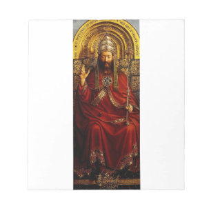 Bloc-note Jan van Eyck Dieu le Père sur un Trône Beaux-Arts