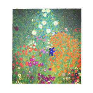 Bloc-note Jardin aux fleurs Gustav Klimt