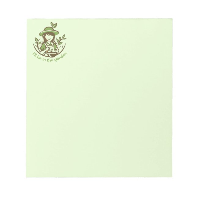 Bloc-note Jardin de jardinage mignon (Devant)