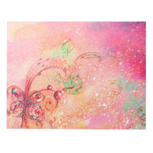 BLOC-NOTE JARDIN DES OMBRES PERDUES MAGIQUE BUTTERFLY PLANTE