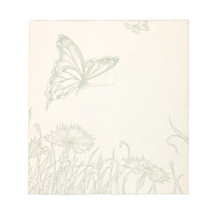 Bloc-note Jardin des papillons