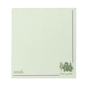 Bloc-note Jardin d'Herb Green
