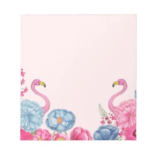 Bloc-note Jardin flamand rose exotique