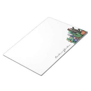 Bloc-note Jardin mignon de cactus d'aquarelle dans le pot