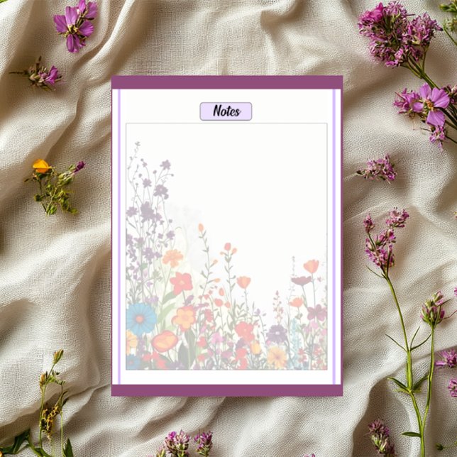 Bloc-note Jardin Violet en Fleur_ Notes 2 (Créateur téléchargé)
