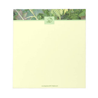 Bloc-note Jardins du jour - Feuilles de bois stationnaire