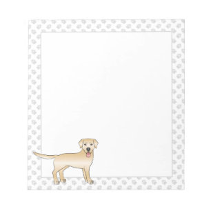 Bloc-note Jaune Labrador Retriever Dessin Chien & Paws