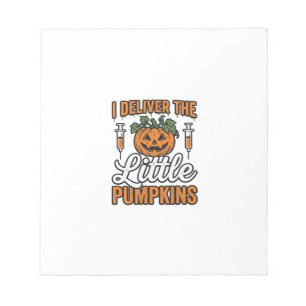 Bloc-note Je livre la petite citrouille Halloween Nurse Shir
