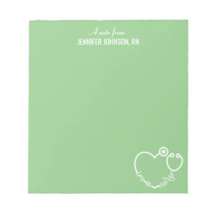 Bloc-note Je suis une infirmière stéthoscope Nom personnalis