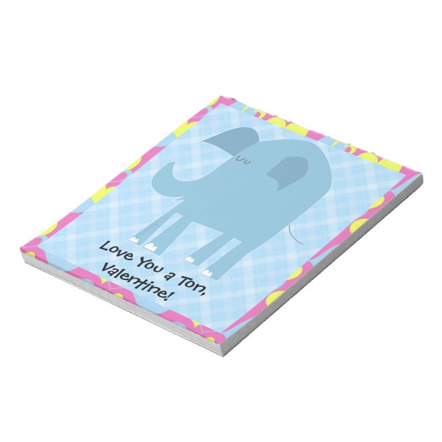 Bloc-note Je t'aime une tonne, Valentine (Tourné)