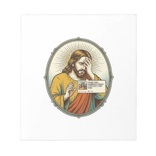 Bloc-note Jésus a ajouté à l'histoire au lieu d'un message d