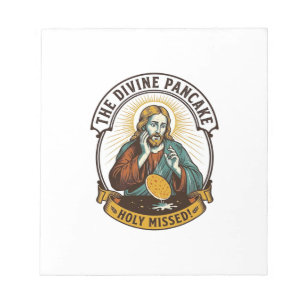 Bloc-note Jésus a laissé tomber la crêpe parfaite en la reto