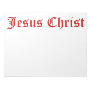 BLOC-NOTE JESUS CHRIST