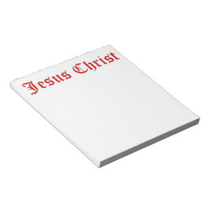 BLOC-NOTE JESUS CHRIST