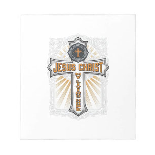 Bloc-note Jésus-Christ Mon Espoir Vivant Croix Vintage