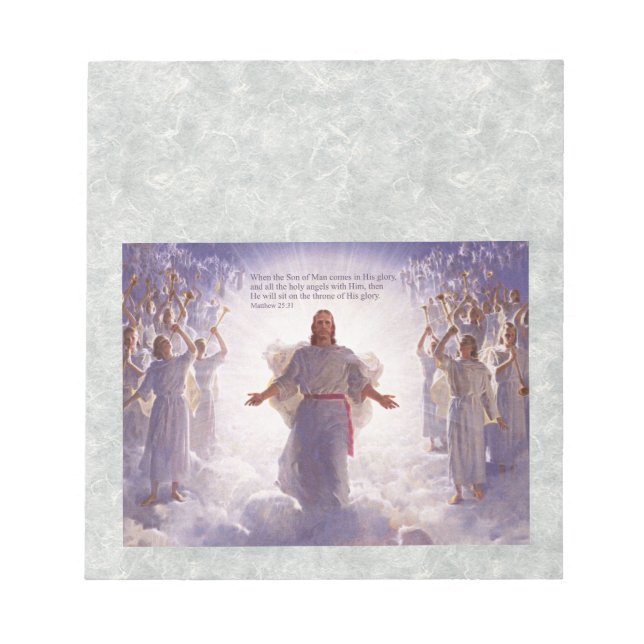 Bloc-note Jésus et ses Anges 1 Options (Devant)