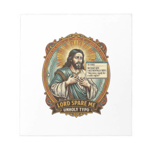 Bloc-note Jésus Mauvaise Message Autocorrect Patron Embarras