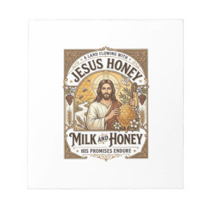 Bloc-note Jésus Miel Lait Et Miel Jésus Miel Lait Miel 
