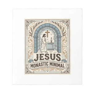 Bloc-note Jésus Monastique Minimal Jésus Monastique Minimal 