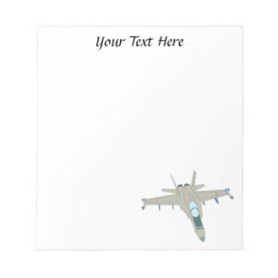 Bloc-note Jet Fighter F18 Hornet