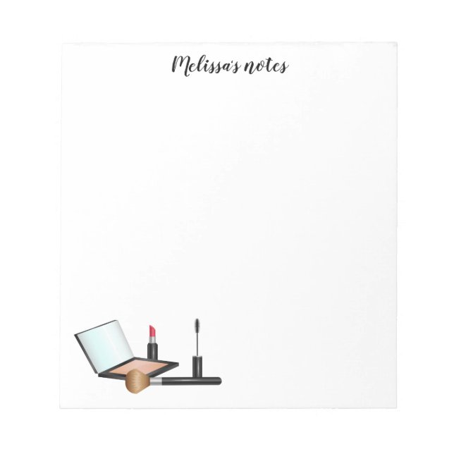Bloc-note Jeu De Maquillage Avec Titre Personnalisé (Devant)