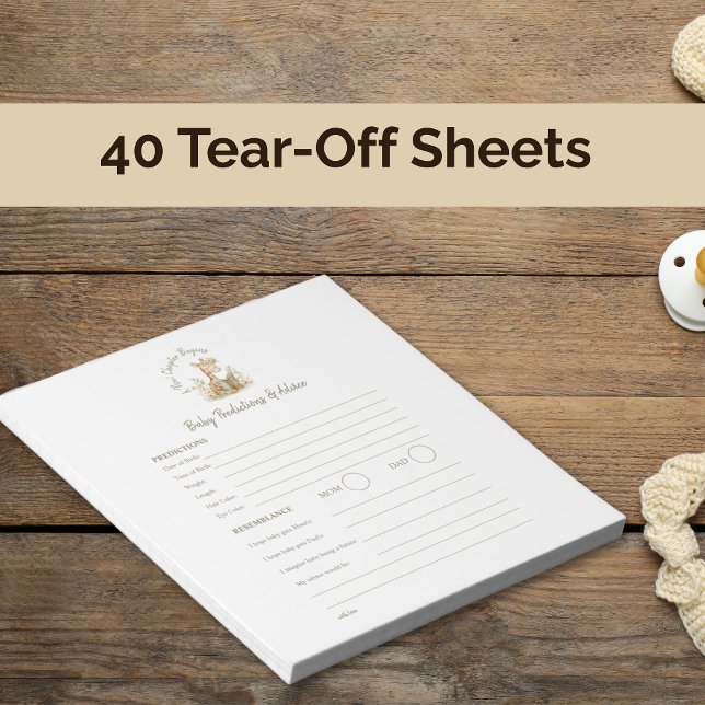 Bloc-note Jeu de prédiction de bébé Nouveau chapitre commenc (Créateur téléchargé)