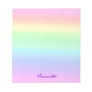 Bloc-note Joli dégradé arc-en-ciel