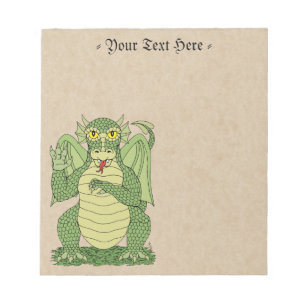 Bloc-note Joli Dragon Vert