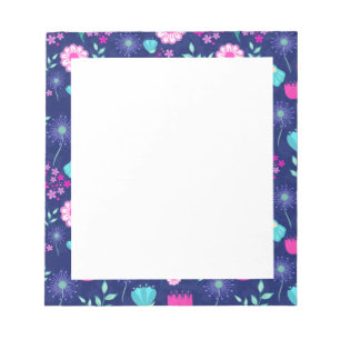 Bloc-note Joli motif floral de fond