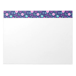 Bloc-note Joli motif floral de fond