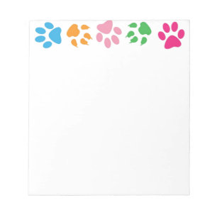 Bloc-note Joli Motif Paw coloré