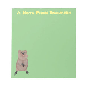 Bloc-note Joli sourire mignon dessin animé quokka