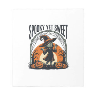 Bloc-note Joli T-shirt vintage de sorcière d'Halloween effra