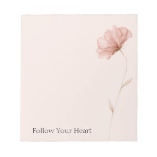 Bloc-note Jolie Fleur Rose