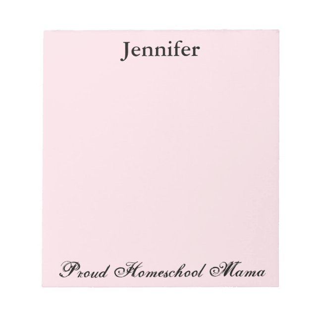Bloc-note Jolie rose Fier Mama (Devant)