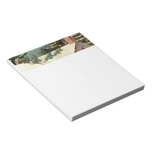 Bloc-note Jolly Saint Nick Vintage Père Noël Sleigh sur le t