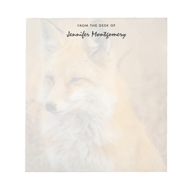 Bloc-note Jote Red Fox Wilderness Nature Photographie (Devant)
