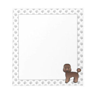 Bloc-note Jouet Brown Poodle joli Cartoon Chien