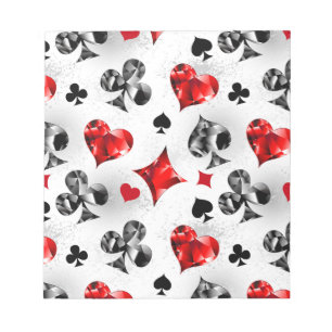 Bloc-note Joueur de poker Parieur Enseignes de cartes Las Ve