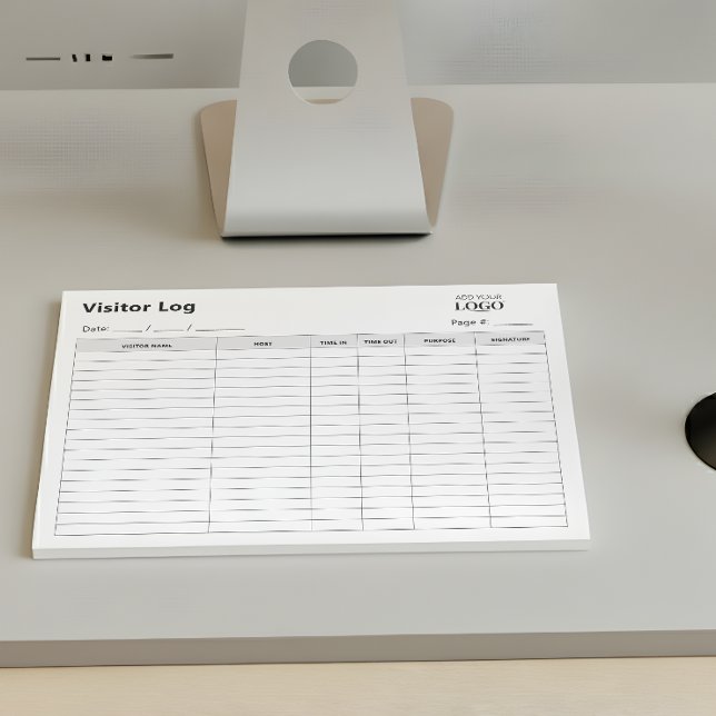 Bloc-note Journal des visiteurs de l'entreprise | Désactivat (Créateur téléchargé)