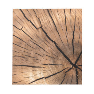 Bloc-note Journal en bois fissuré
