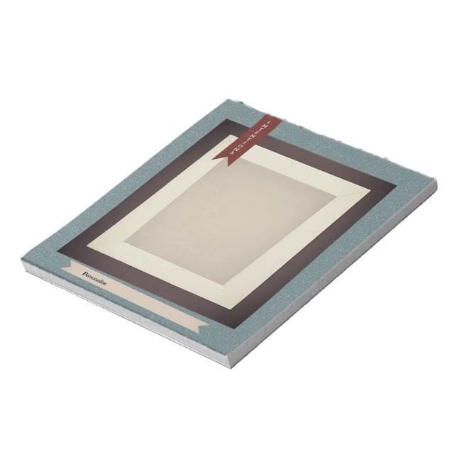 Bloc-note Journal vintage Journal Bleu Sepia ScrapbookPapier (Tourné)