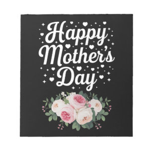Bloc-note Joyeuse fête des Mères Maman fleur Mémé Épouse ado